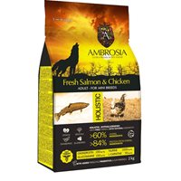 אמברוסיה מזון 6 קילו לכלב גזע קטן סלמון ועוף