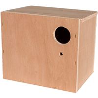 תא הטלה לציפורי אהבה עם מקל