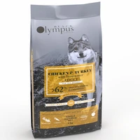 בלאק אולימפוס מזון לכלב בוגר עוף, הודו ואורז אולטרה פרימיום 12 קילו