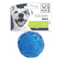 צעצוע לכלב כדור גומי צפצפני כחול