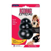 קונג לכלבים אקסטרים L שחור צעצוע גומי
