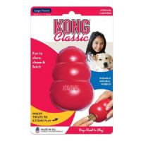 קונג לכלבים קלאסיק L אדום