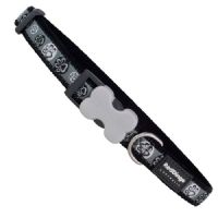 קולר לכלב S שחור עקבות