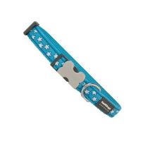 קולר לכלב XS תכלת כוכבים